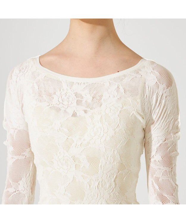 Chacott Chacott BALANCE【ノーソーイングニット】オーロラシアーレーストップ オフホワイト