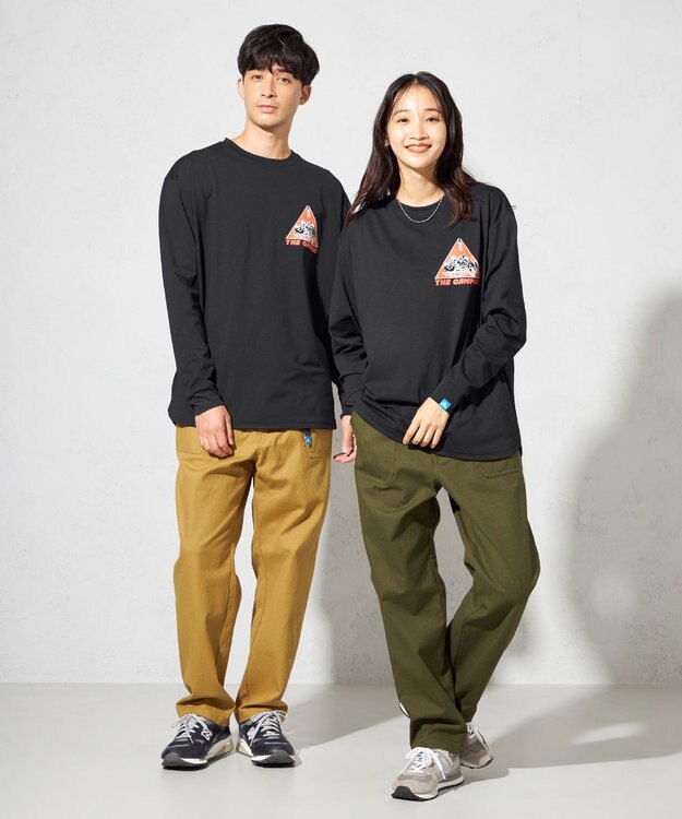 SHARE PARK MENS 【UNISEX】UVカット アートコラボロングTシャツ〈CAMP〉（L・XLサイズ） ブラック