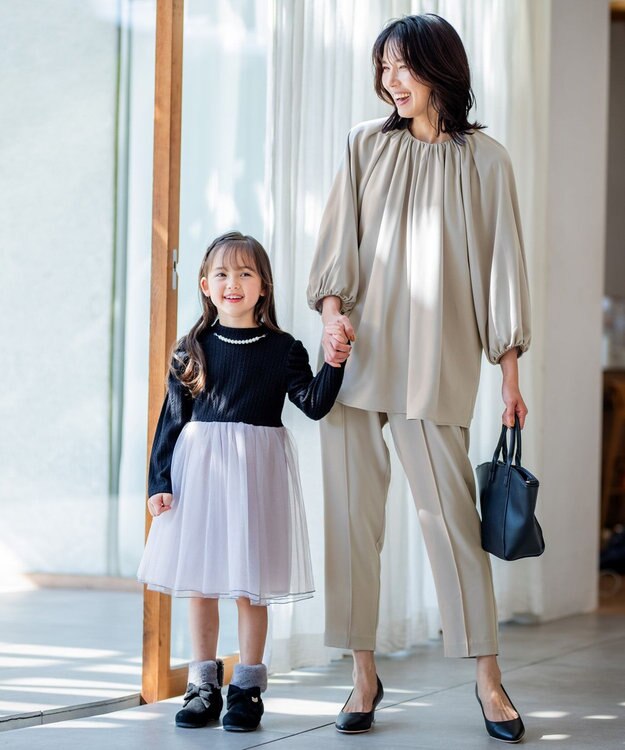 ANY 【セットアップ・洗える】フォーマルセットアップ（福田麻琴さんコラボ） ライトグレー系