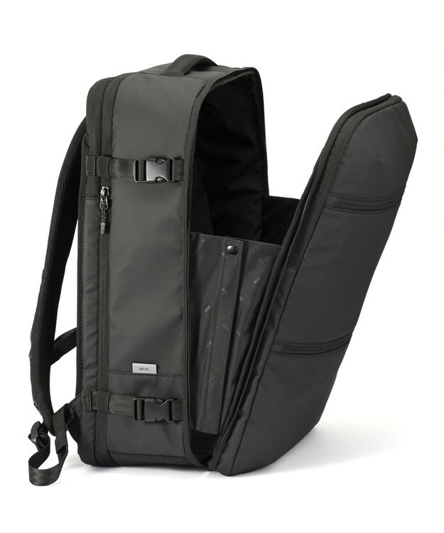 ACE BAGS & LUGGAGE 【雑誌掲載】 【真空圧縮】 ace. スペースオプト リュックサック B4サイズ 15.6インチPC 17902 エース ブラック