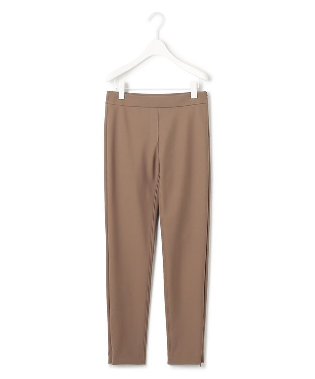 ICB 【洗える】テックストレッチ レギンスパンツ モカ系