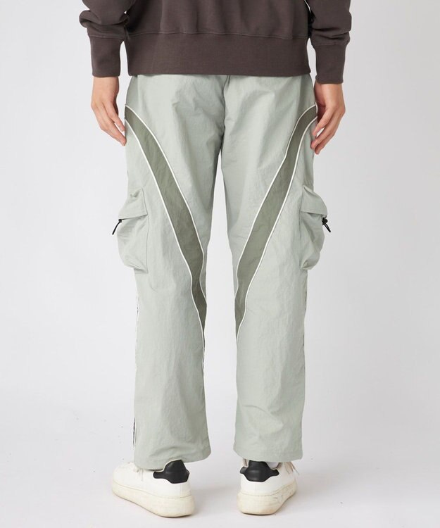 OP／FILA 【Kappa】ワイドシルエット バンダトラックパンツ グレー