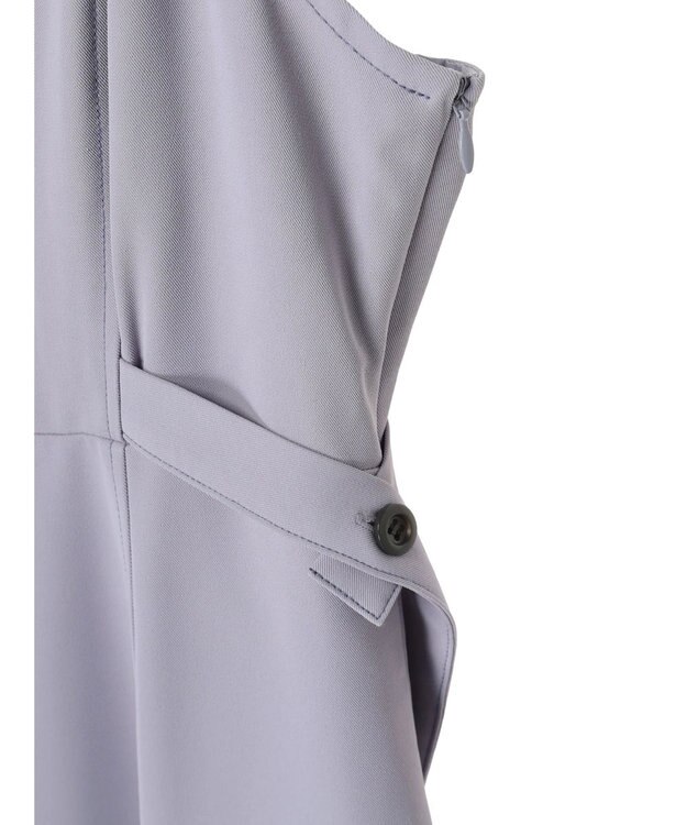 earth music&ecology サイドベルトフレアワンピース Blue