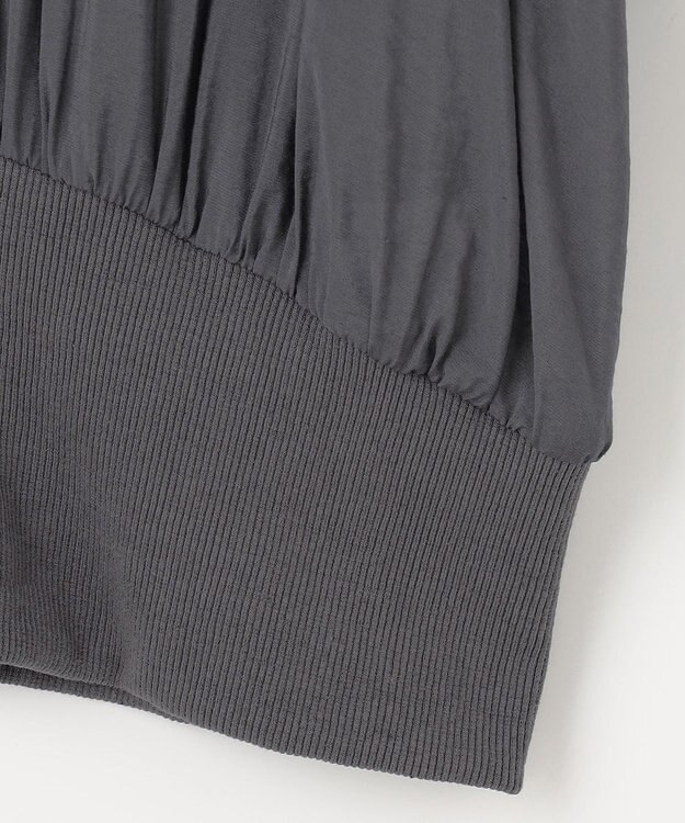 ANY SIS 【洗える】シアージレ ブルゾン チャコール