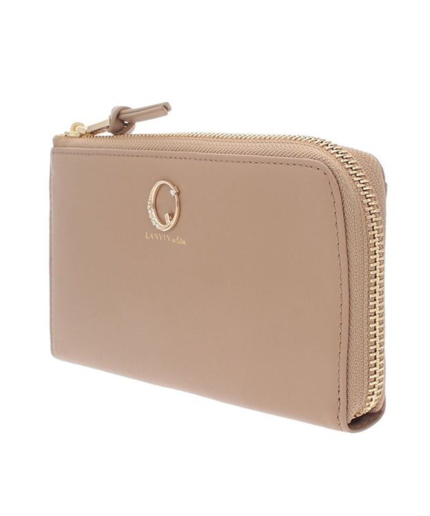 LANVIN en Bleu ルナ Ｌファスナー長財布 ベージュ