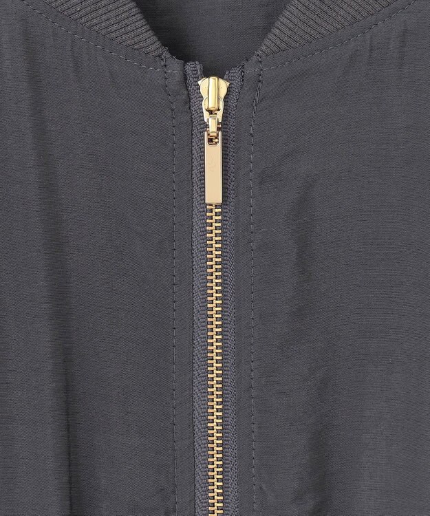 ANY SIS 【洗える】シアージレ ブルゾン チャコール