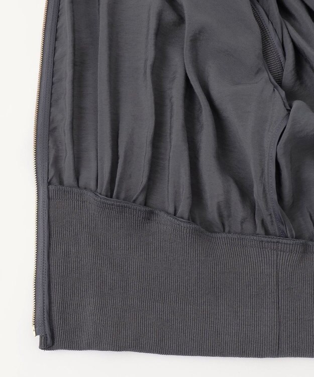 ANY SIS 【洗える】シアージレ ブルゾン チャコール