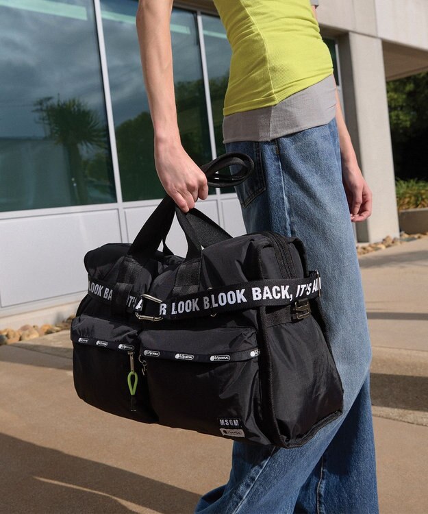 LeSportsac MSGM CARGO DUFFEL/ダッフルブラック ダッフルブラック