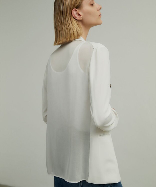 BEIGE， SAMUEL / シアーバックジャケット Ecru