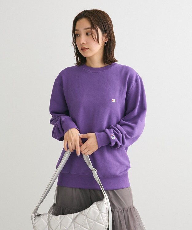 Green Parks ■Ｃｈａｍｐｉｏｎ　クルーネックスウェット Purple