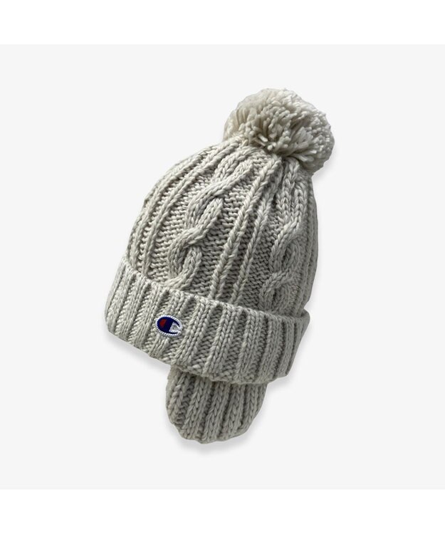 林八百吉商店 Champion　イヤー裏ボアワッチ アイボリー