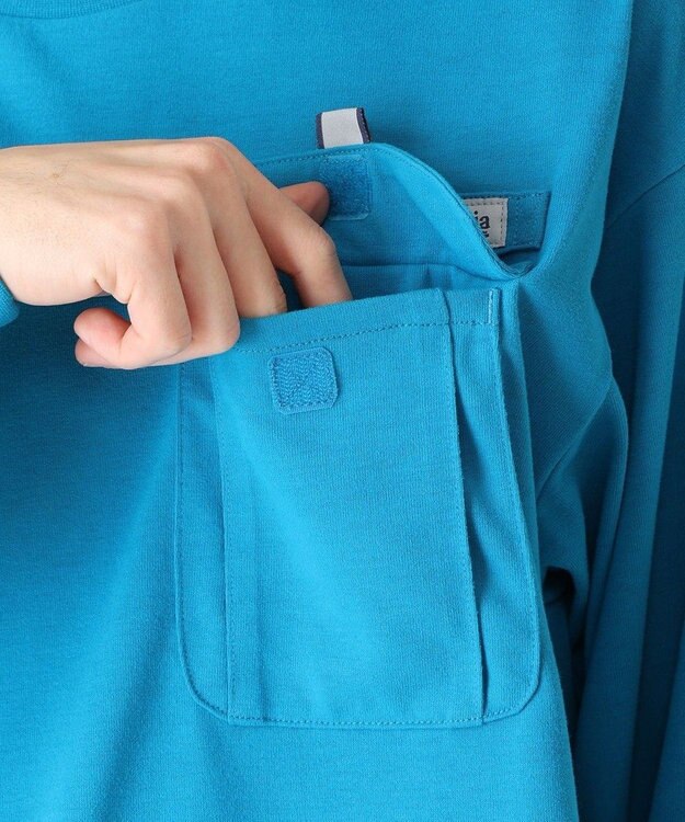 Columbia Columbia/ バーンノベルロングスリーブクルー /コロンビア Blue Echo