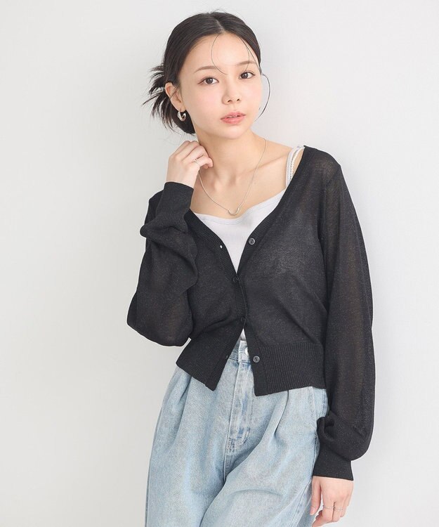 earth music&ecology パールストラップキャミソール Light Gray