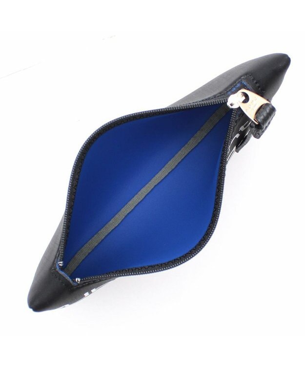 A.D.M.J. 【魔法の様に軽い】マジックライトコード刺しゅうフラットポーチ2セット(S・M) ネグロ