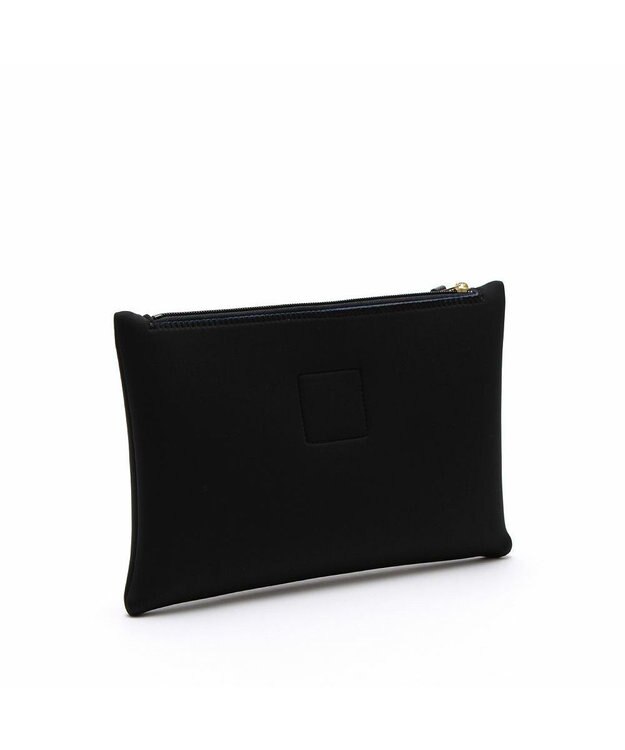 A.D.M.J. 【魔法の様に軽い】マジックライトコード刺しゅうフラットポーチ2セット(S・M) ネグロ