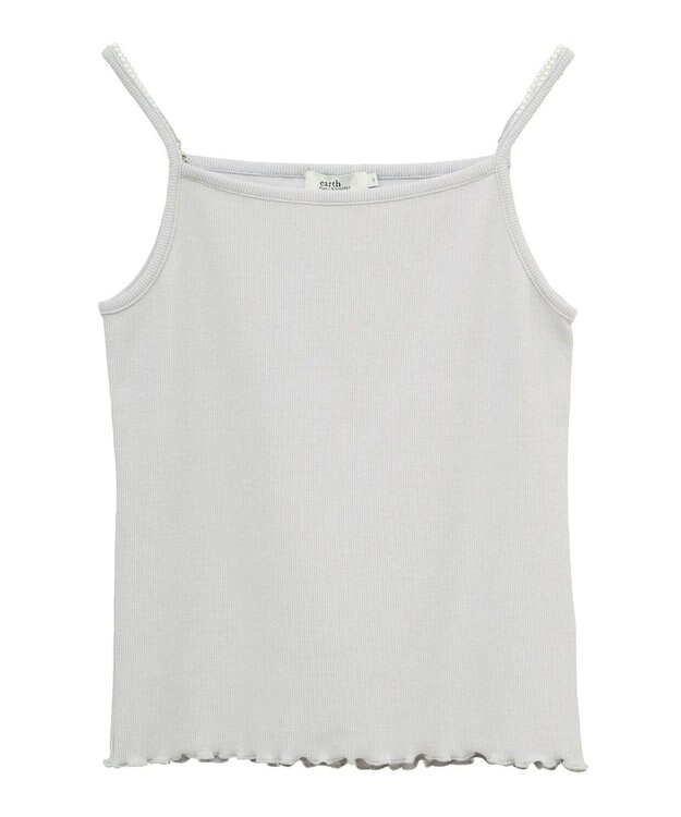 earth music&ecology パールストラップキャミソール Light Gray