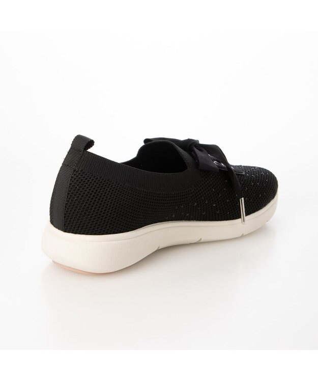 Riz raffinee <Riz raffinee>ラインストーンニットスニーカー ブラック