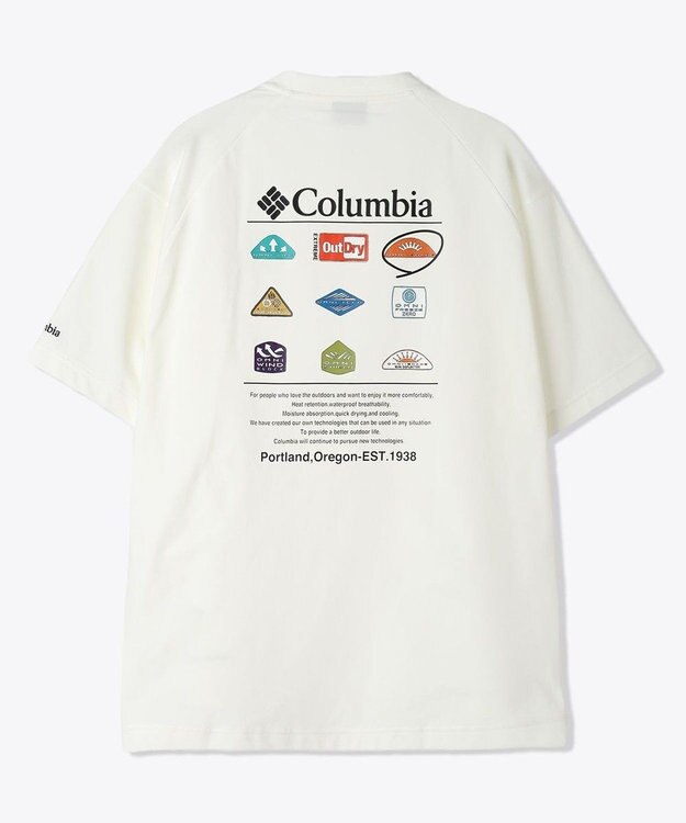 Columbia Columbia/ レイリバースプリットラグラングラフィックショートスリーブTシャツ /コロンビア Sea Salt