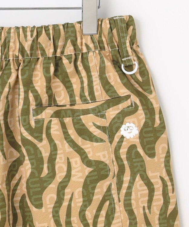 PW CIRCULUS 【MEN】ストライプカモフラ メッシュポケットショーツ ゴルフ カーキ系5