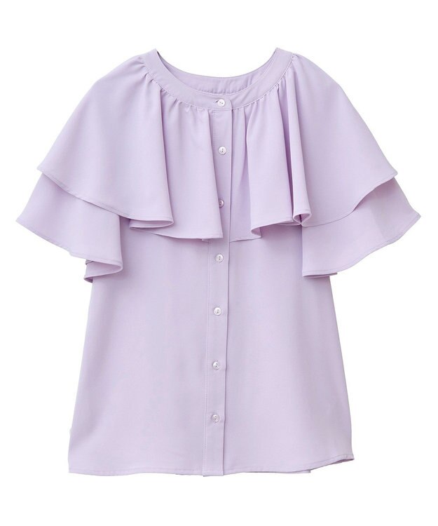 earth music&ecology ケープブラウス Pink