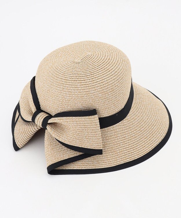 TOCCA 【UV97%以上カット・吸水速乾・抗菌防臭・洗える・サイズ調整可】BACK RIBBON HAT ハット ブラック系