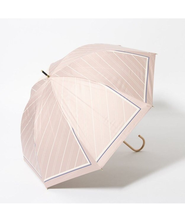 UNBILLION cache nez / ストライプスカーフプリントバルーンショートパラソル ピンク