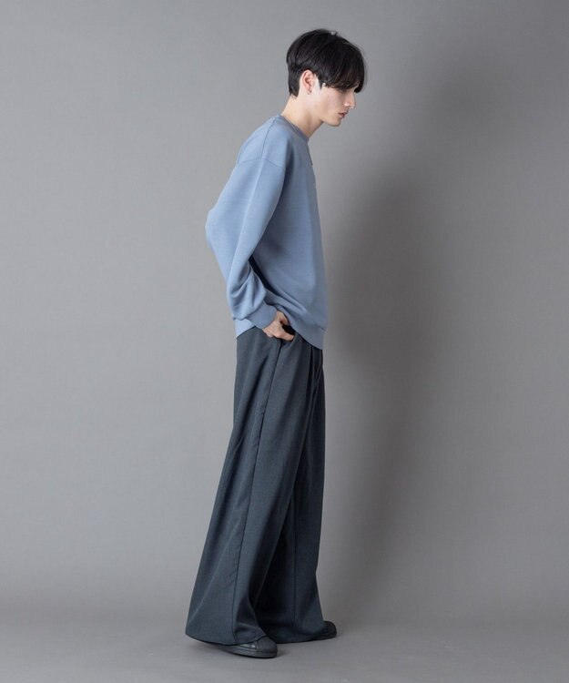 WEGO 【ユニセックス着用ITEM】アクセ付きフォトグラフィックプルオーバー サックス