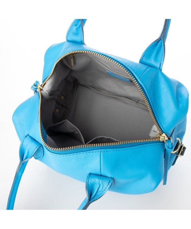 UNBILLION perche 姫路エアリーレザー2wayボストンバッグS ブルー