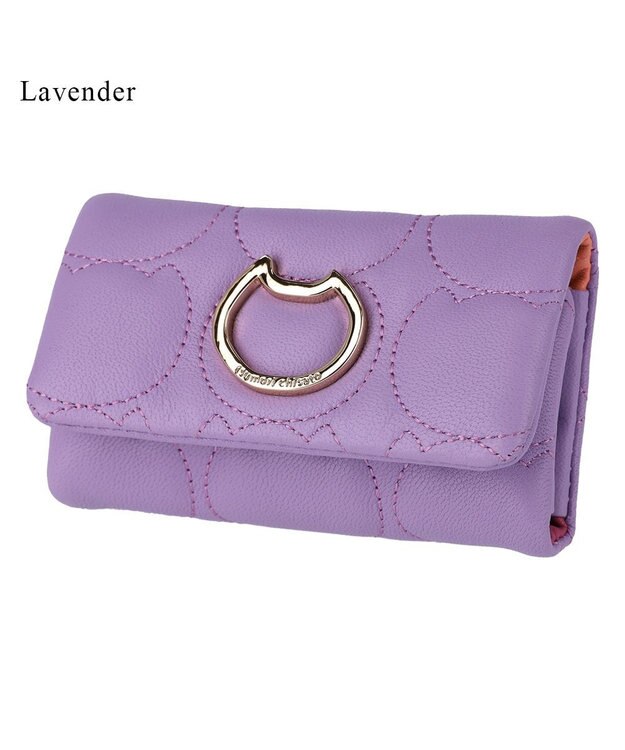 tsumori chisato CARRY ラインネコ キーケース ラベンダー