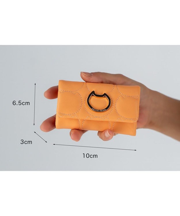 tsumori chisato CARRY ラインネコ キーケース オレンジ