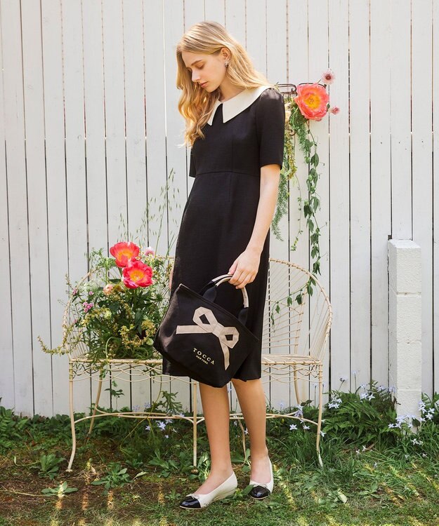 TOCCA 【選べる2種類のデザイン！】MEMORIES OF TOCCA CANVAS TOTE トートバッグ ブラック系5