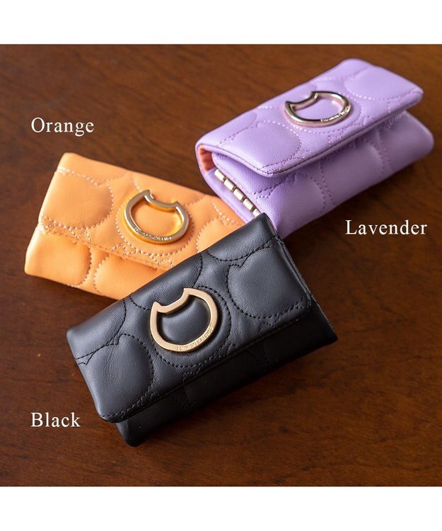 tsumori chisato CARRY ラインネコ キーケース ブラック