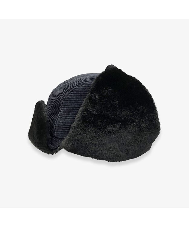 林八百吉商店 un chapeau  コーデュロイアビエイター ブラック