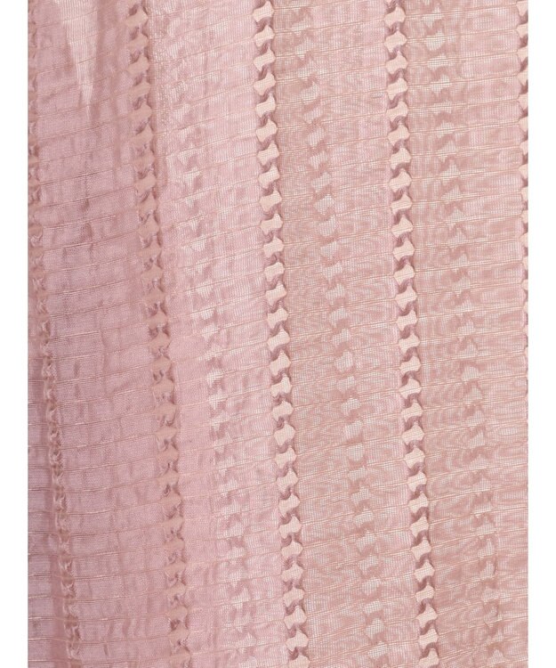 earth music&ecology キャンディースリーブシアーブラウス Dark Pink