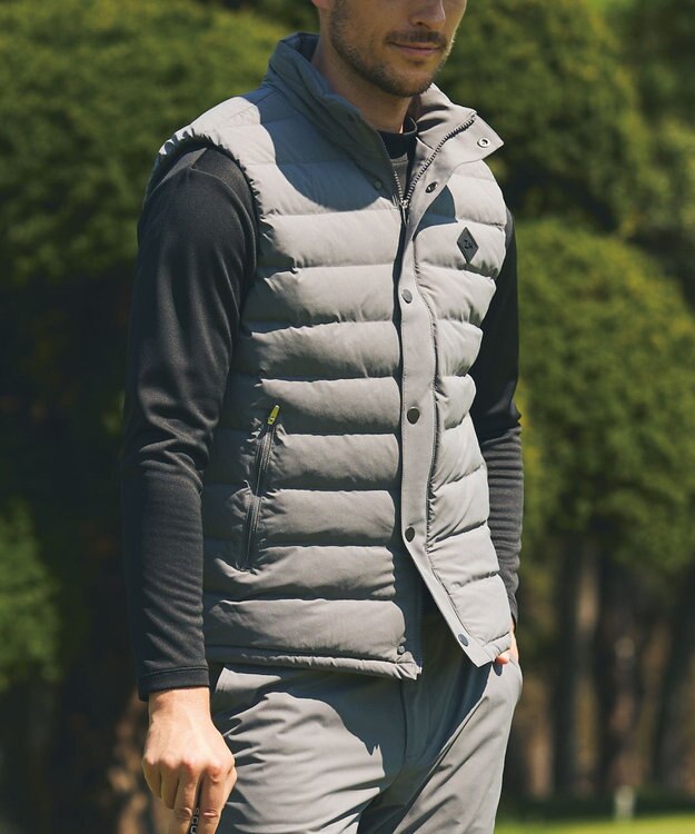 ZERO HALLIBURTON 中綿ベスト ZHG-A4A 5b 82857 ゴルフウェア グレー