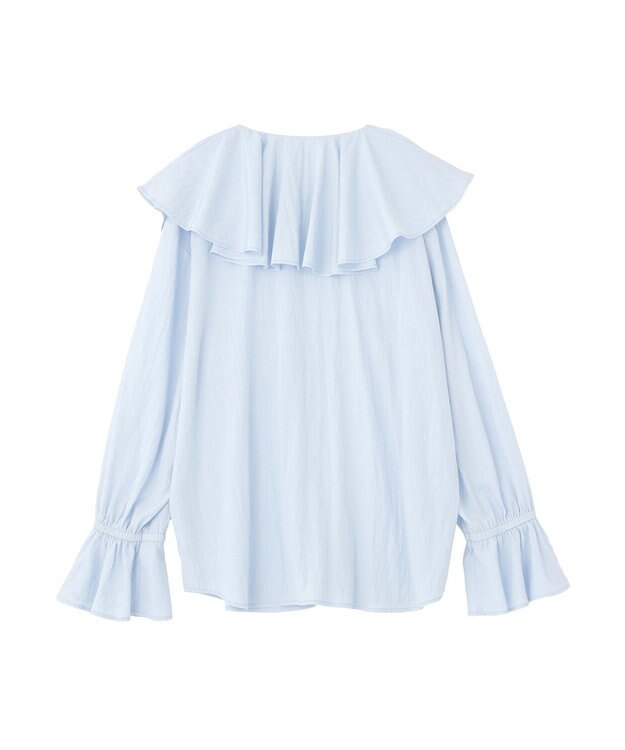 Green Parks ラッフルブラウス Sax