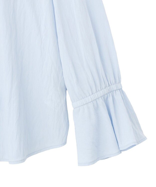 Green Parks ラッフルブラウス Sax