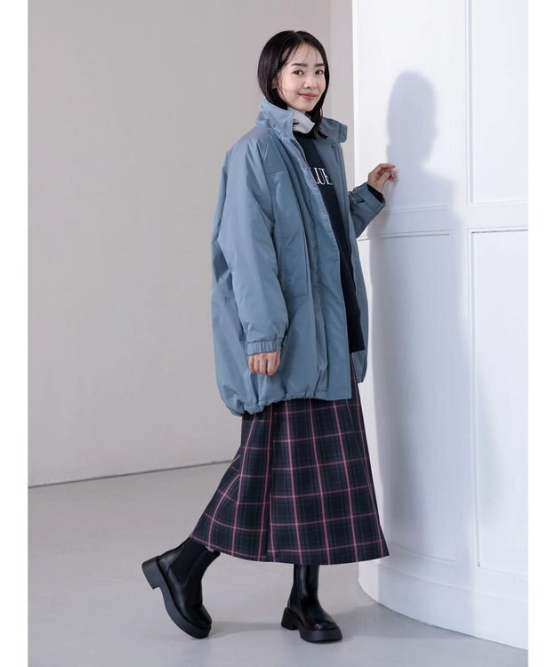 Green Parks あったか中綿コート Blue