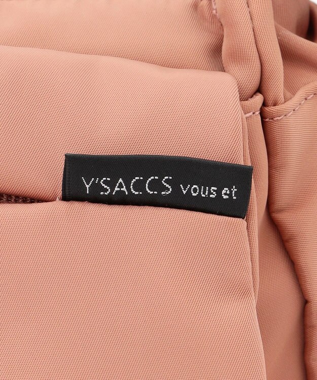 Y'SACCS 【Y’SACCS vous et】フロントファスナーショルダー ピンクベージュ