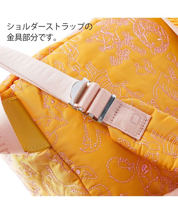 tsumori chisato CARRY 森のどうぶつ刺繍 バックパック/リュック オレンジ