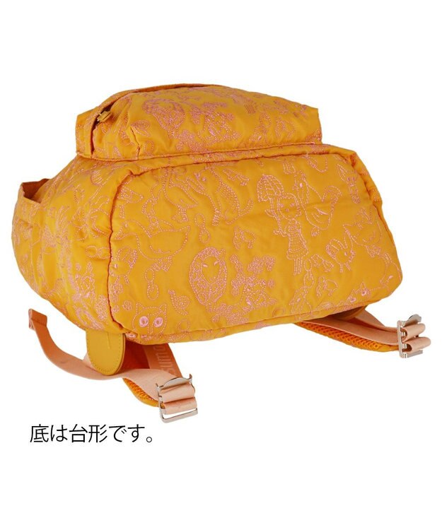 tsumori chisato CARRY 森のどうぶつ刺繍 バックパック/リュック オレンジ