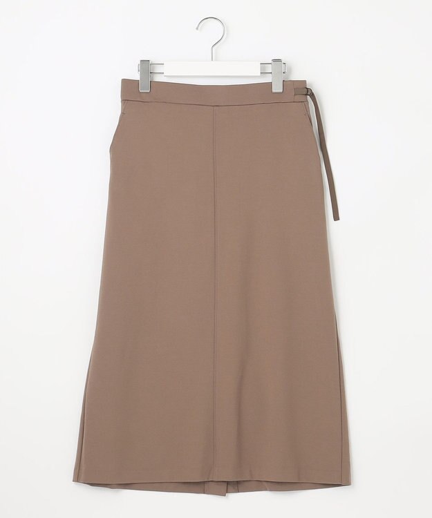 J.PRESS LADIES 【洗える】 バーズアイジャージー ナロー スカート ブラウン系