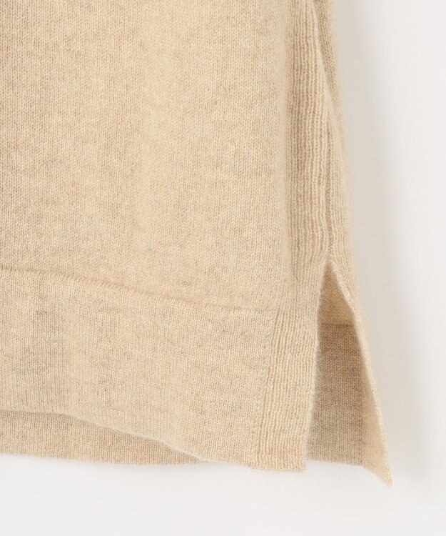 自由区 【洗える】ピュアカシミヤミルド ボートネック プルオーバー ベージュ系