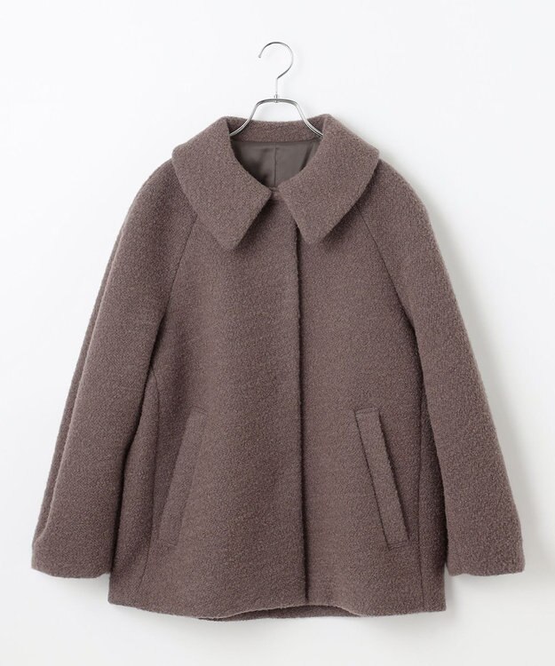 #Newans 【昨年即完売コート新色追加！】プードルコクーンコート モカブラウン