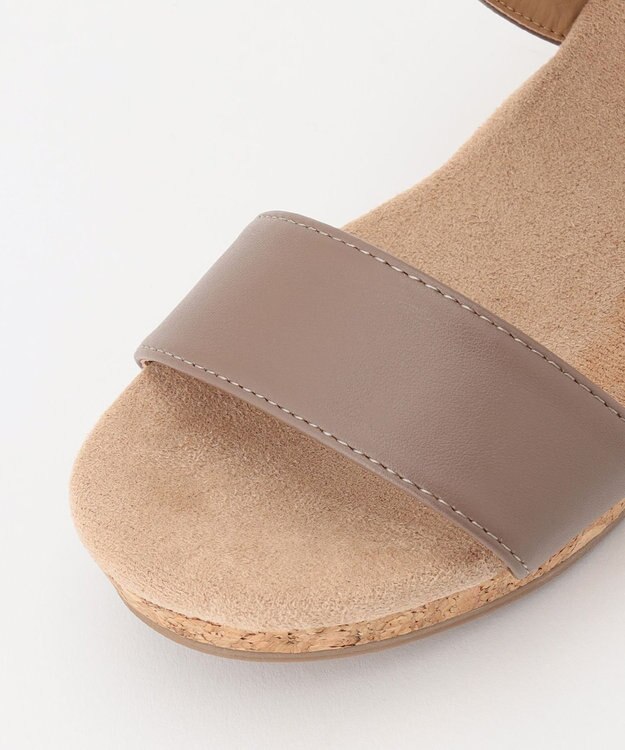 ANY 【履き心地抜群】ダブルベルトウェッジサンダル モカ