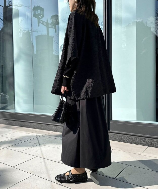 Green Parks AnriettMusee フロントジップジャガードブルゾン Black