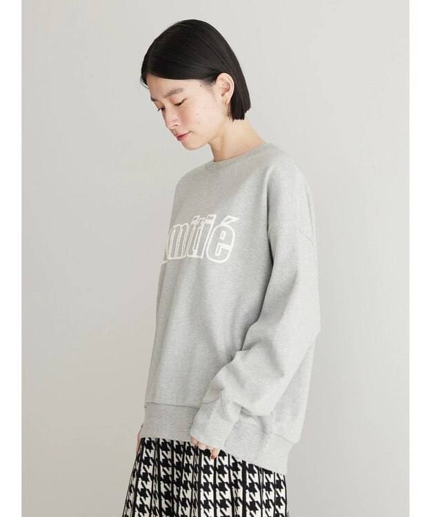 AMERICAN HOLIC 発泡ロゴポンチプルオーバー Light Gray Mixture