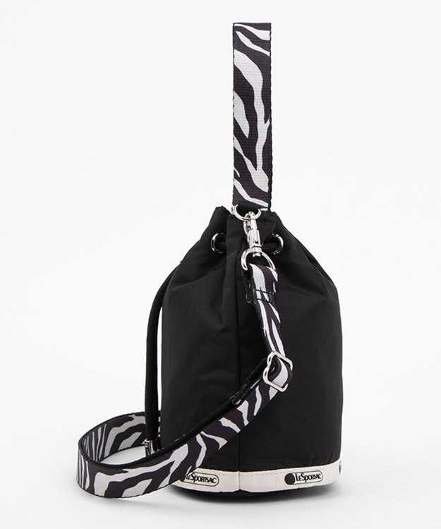 LeSportsac DRAWSTRING BUCKET XBODY/ノワールゼブラ ノワールゼブラ