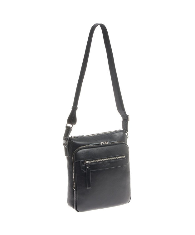 ACE BAGS & LUGGAGE ultima TOKYO ウルティマ トーキョーケヴィン ショルダーバッグ タテ型 レザー 77993 ブラック