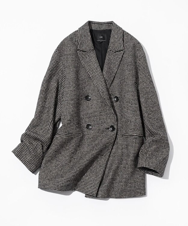 23区 S 【見上愛さん着用/VERY12月号掲載】ループミックスツイード ダブル ジャコット モノトーン